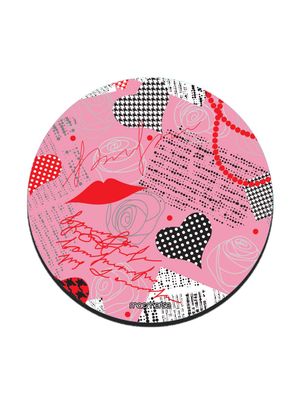 Buy Pink Love - 10 X 10 (cm) Coaster Coasters Online