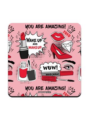 Buy Wake up and makeup - 10 X 10 (cm) Coaster Coasters Online