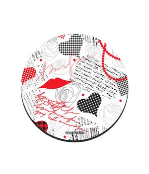 Buy White Love - 10 X 10 (cm) Coasters Coasters Online
