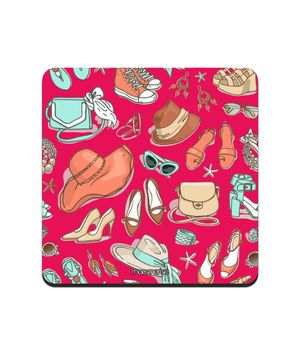 Buy Pink Wanderlust - 10 X 10 (cm) Coaster Coasters Online