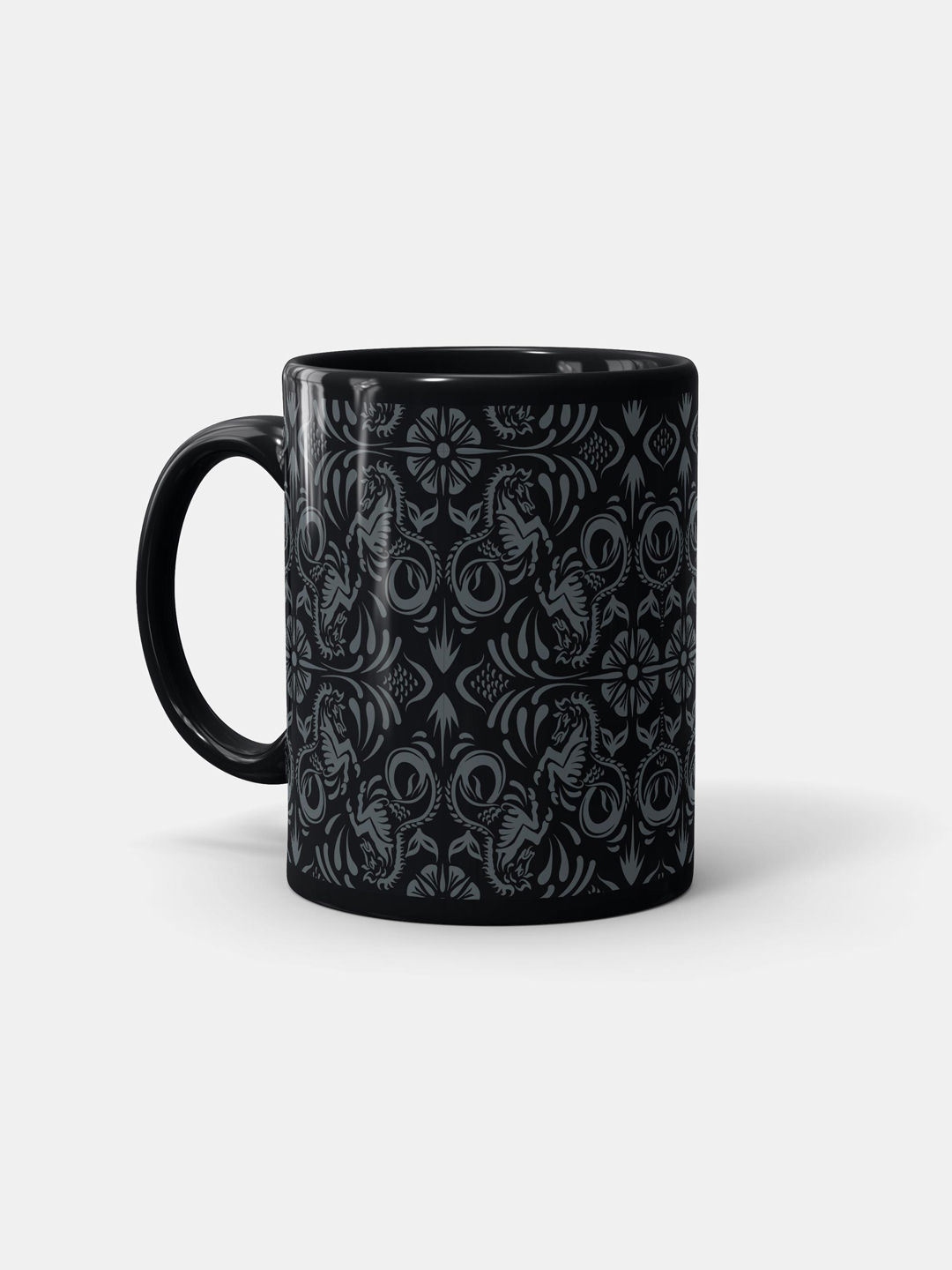 Buy Horse Pattern - Coffee Mugs Black Coffee Mugs Online