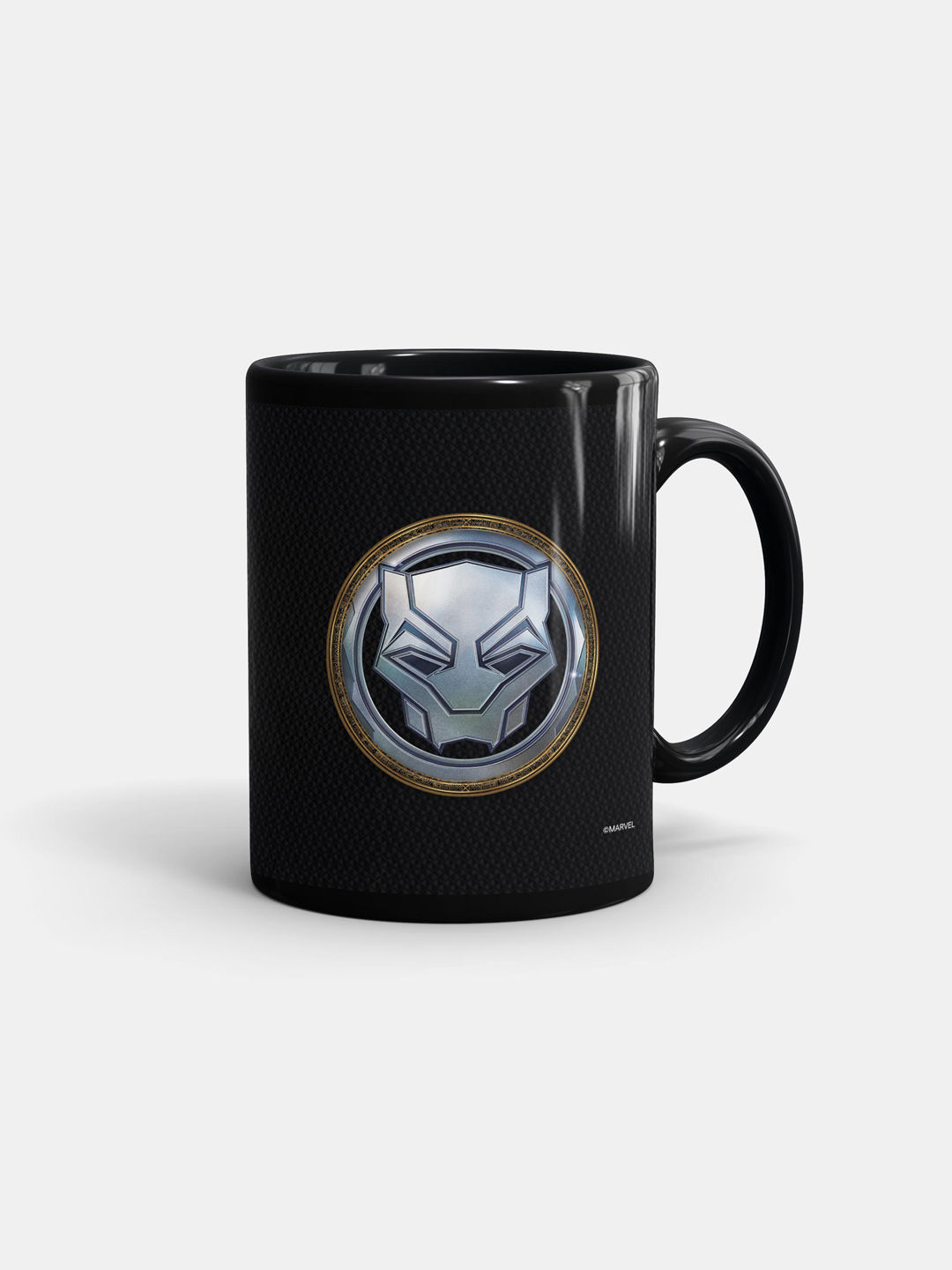 Wakanda Forever Vibarnium Gold - Coffee Mugs Black