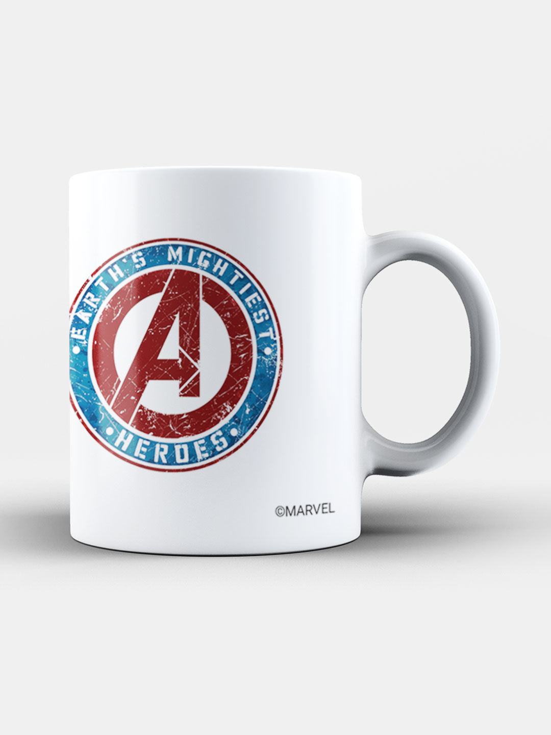 Buy Earth's Mightiest Badge Ceramic Coffee Mugs-White Online in India