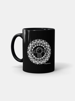 Buy Astronaut Peeking Black - Coffee Mugs Black Coffee Mugs Online