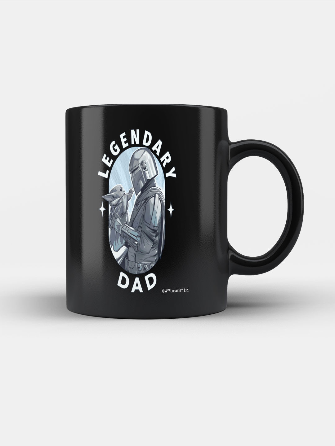 Mandalorian Like my Father 15 oz. Black Mug