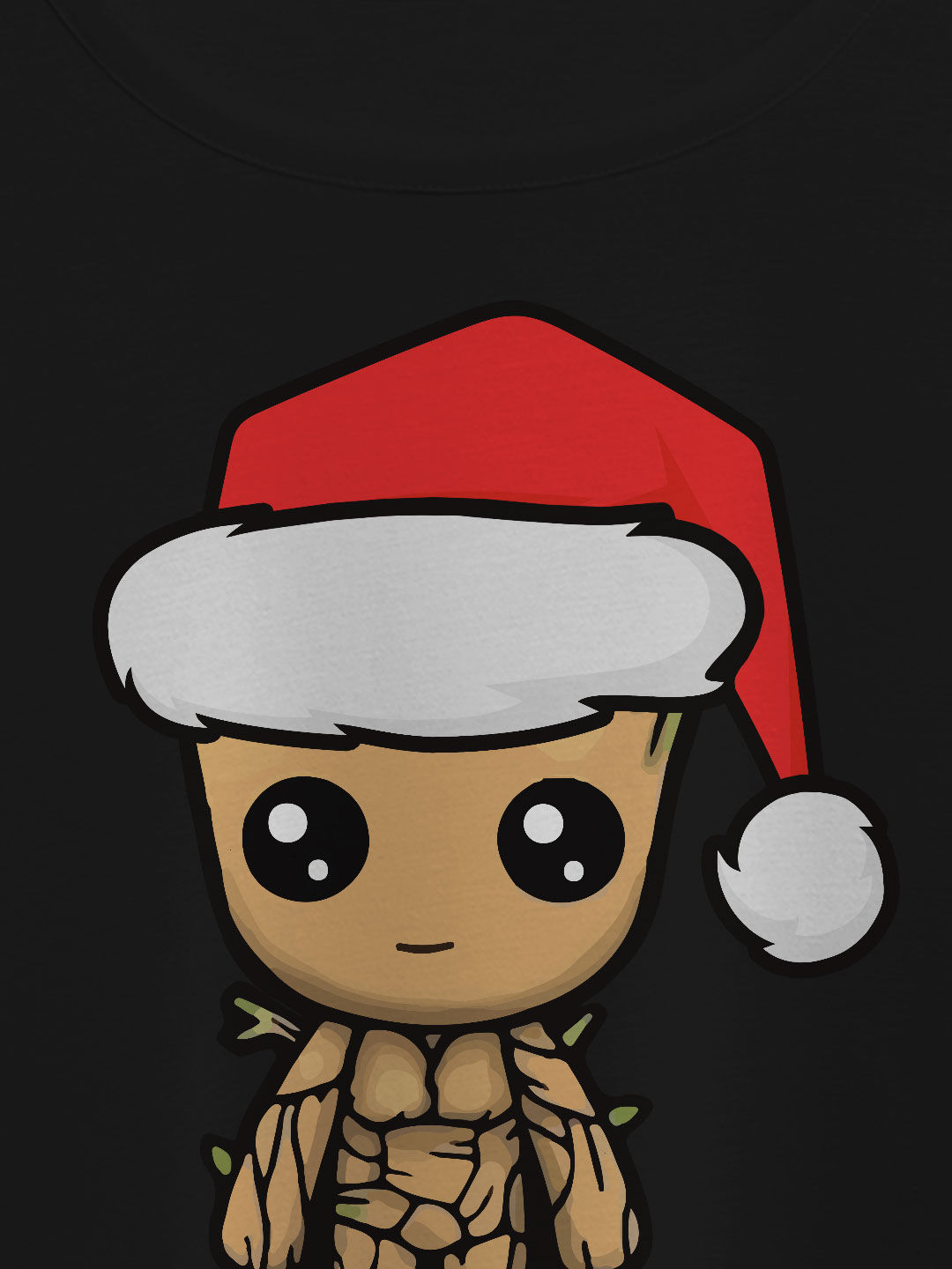 Christmas Groot Black - Designer Crop Tops