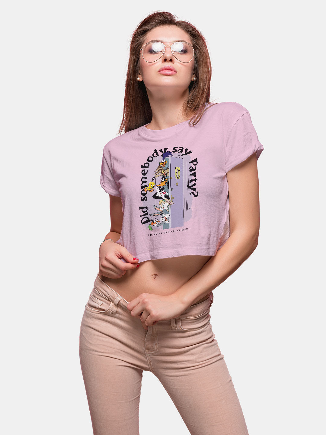 Buy Friends Party - Designer Crop Tops T-Shirts Online