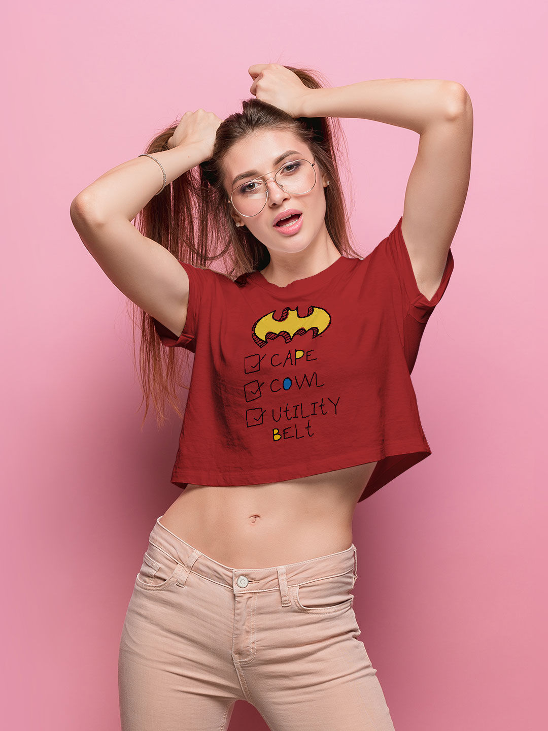 Batman Checklist - Designer Crop Tops