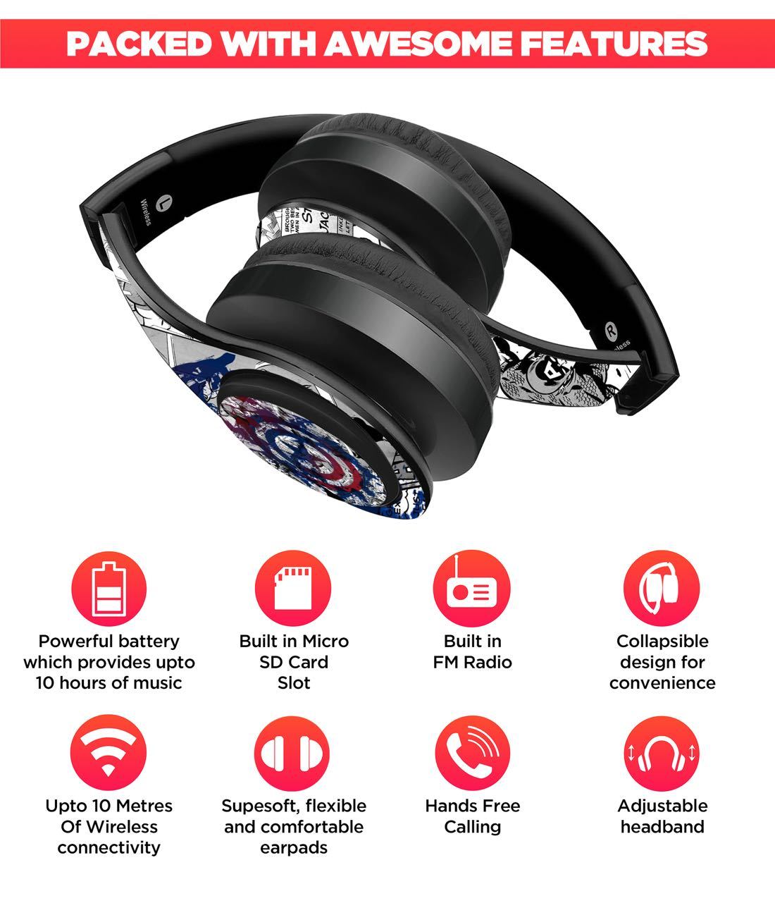 Splash Out Shield - Decibel Wireless On Ear Headphones