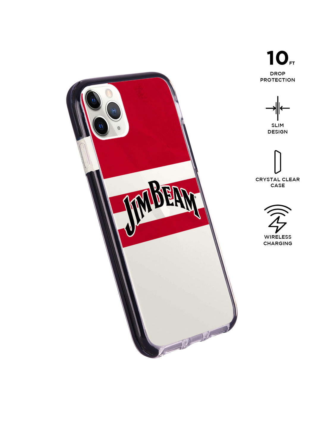 Jim Beam Red Stripes - Shield Case for iPhone 11 Pro
