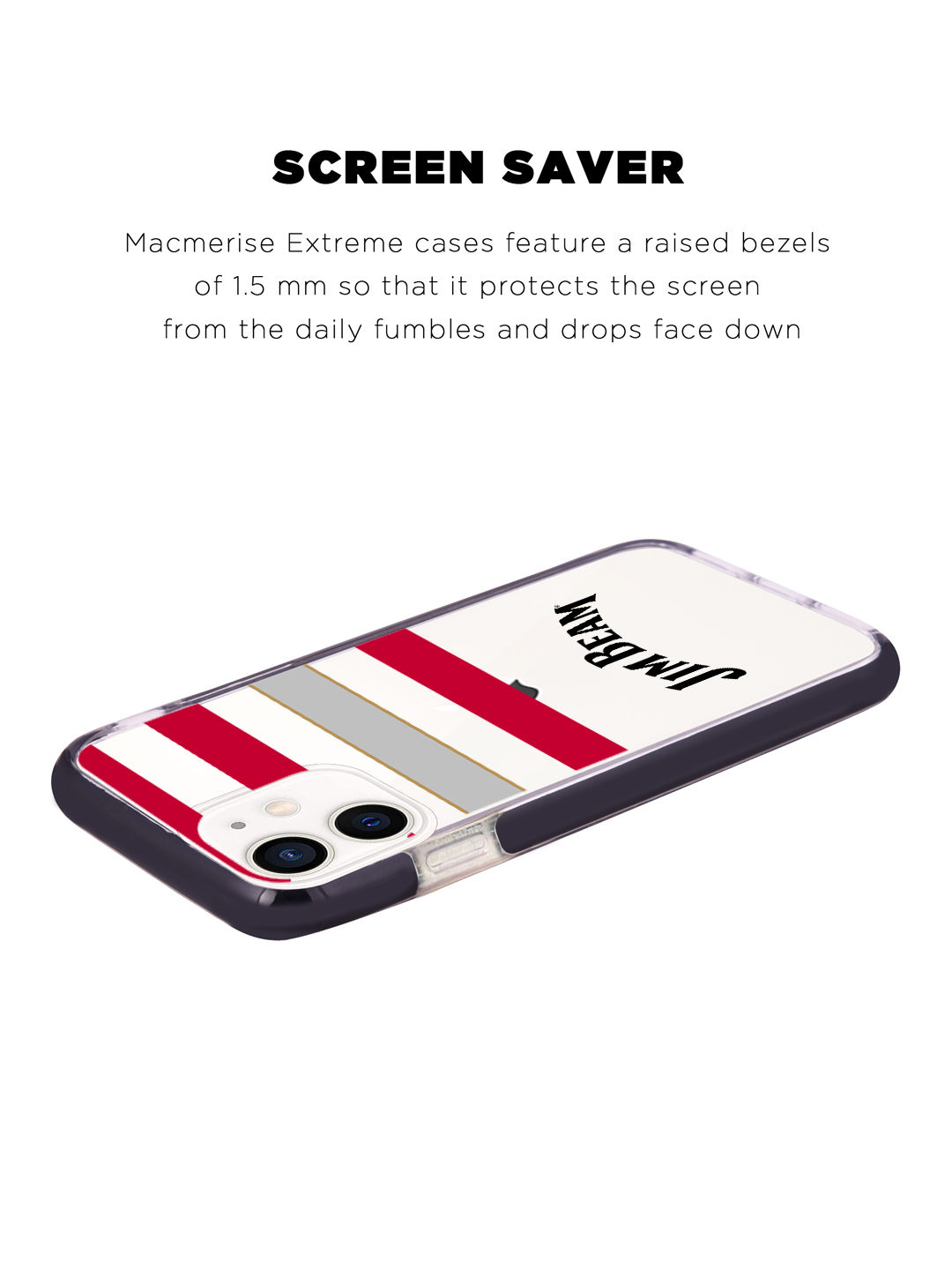 Jim Beam Black Stripes - Shield Case for iPhone 12 Mini