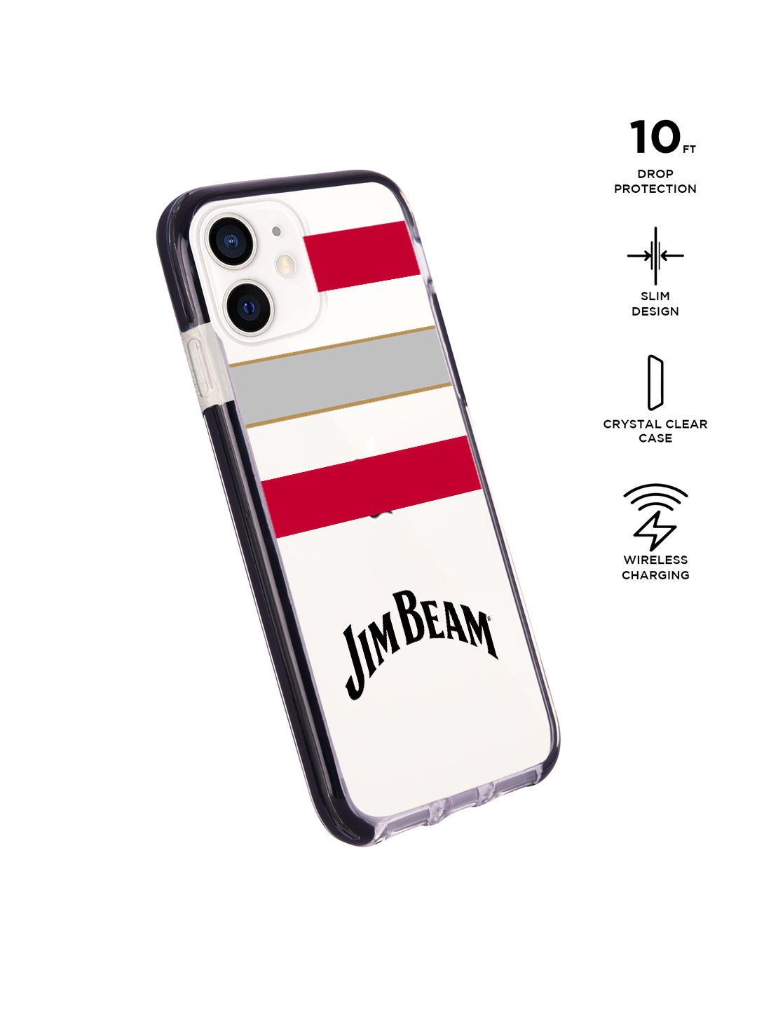 Jim Beam Black Stripes - Shield Case for iPhone 12 Mini