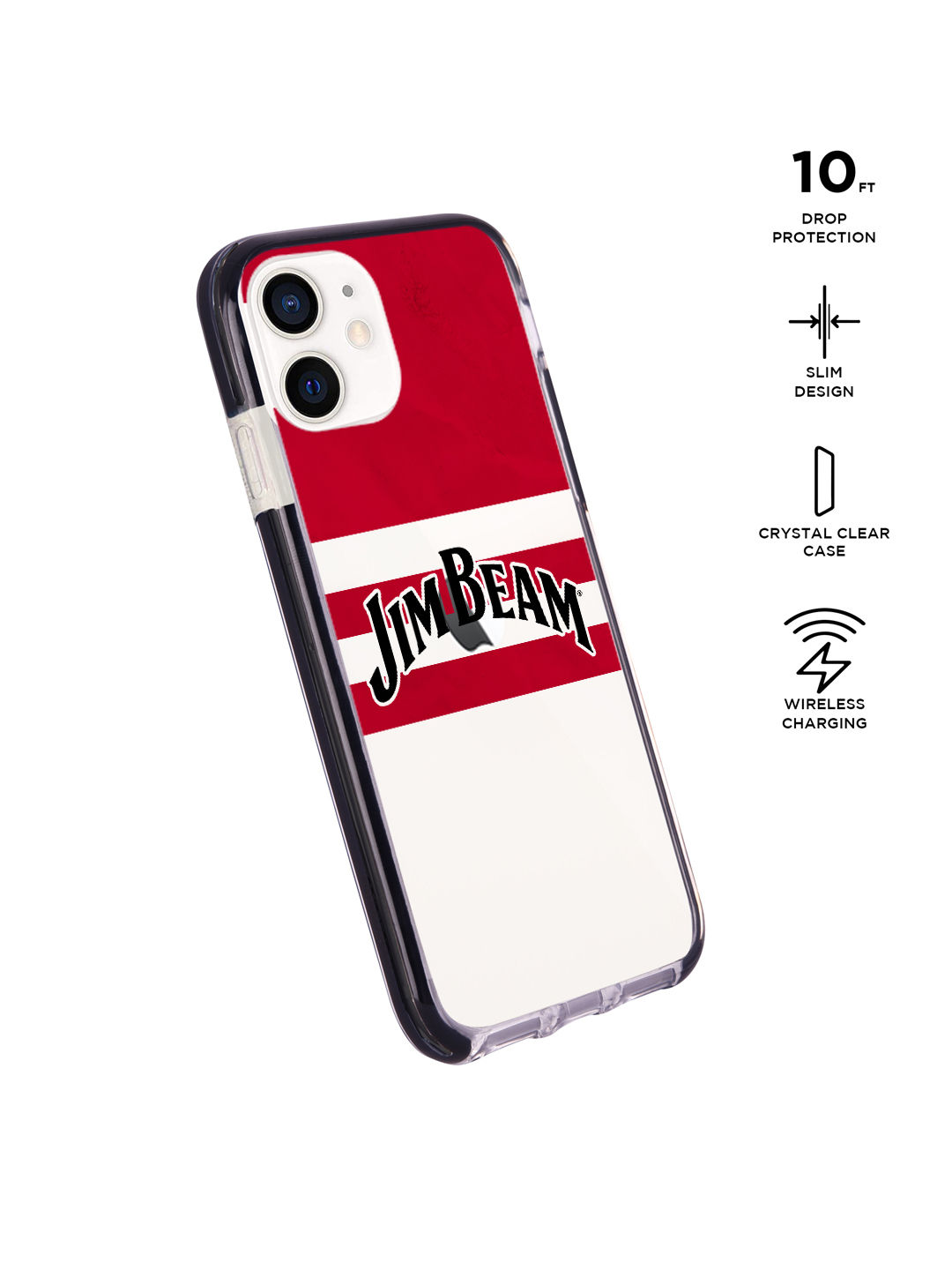 Jim Beam Red Stripes - Shield Case for iPhone 12 Mini