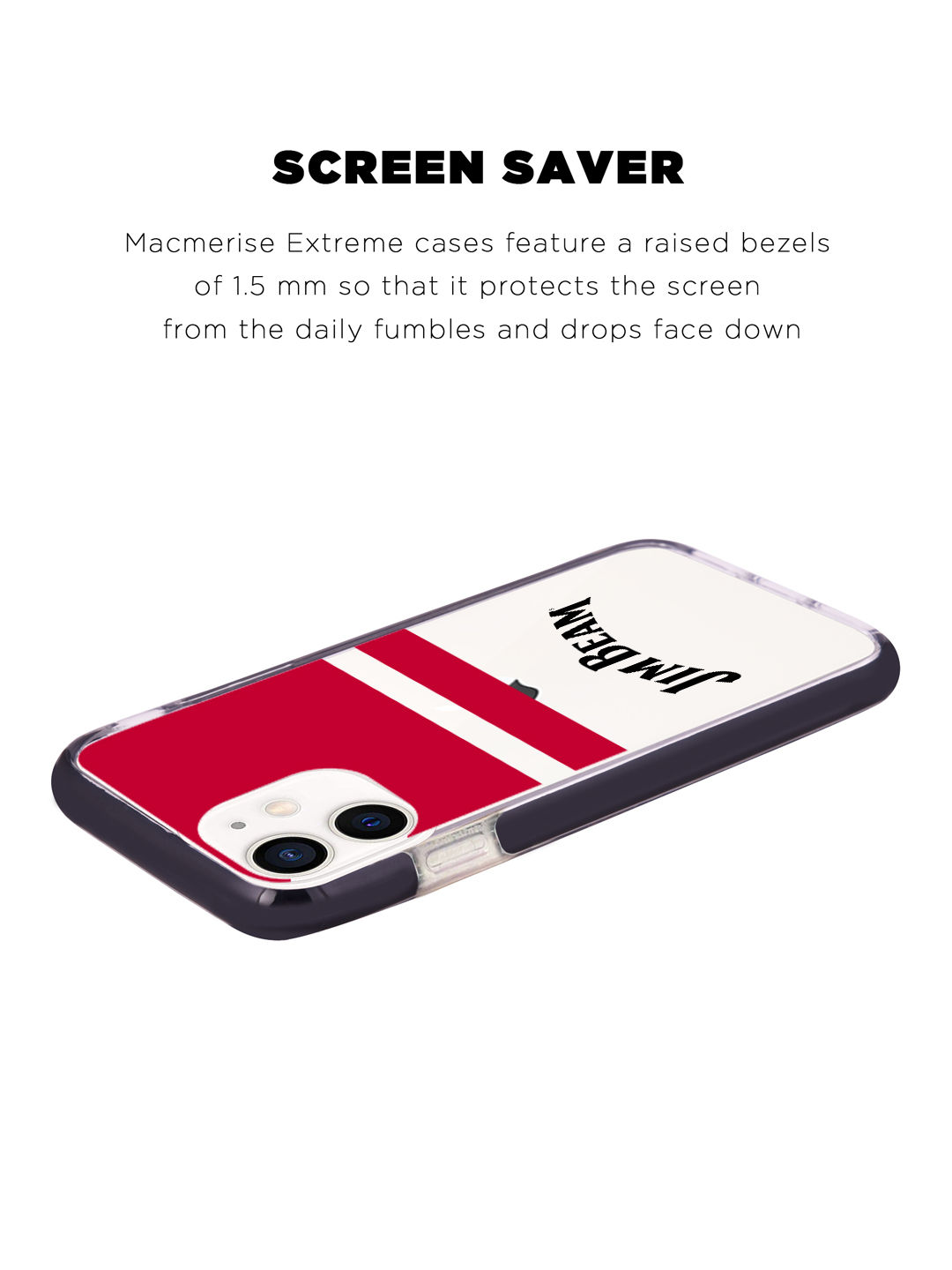 Jim Beam White Stripes - Shield Case for iPhone 12 Mini