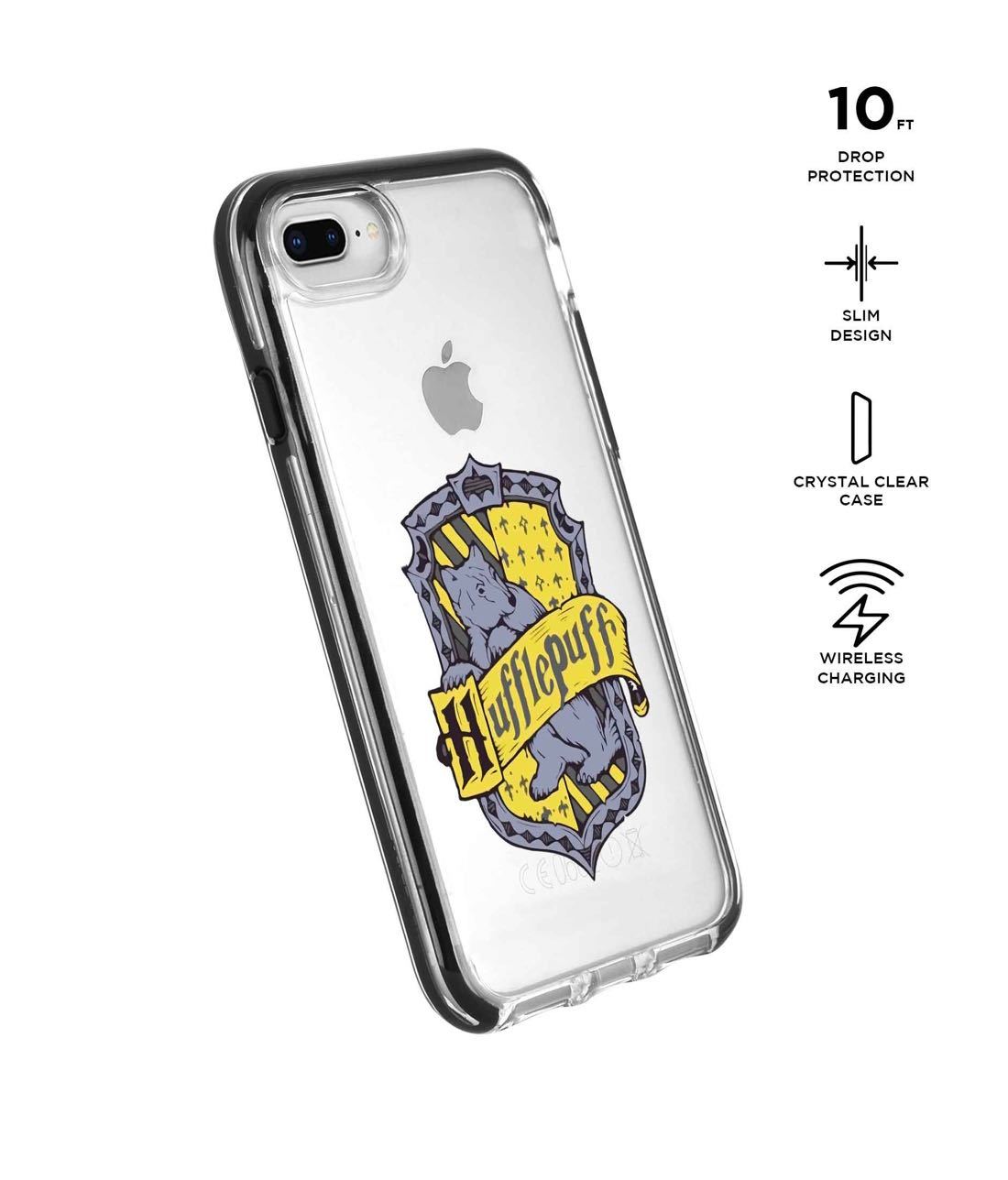 Crest Hufflepuff - Extreme Phone Case for iPhone 8 Plus