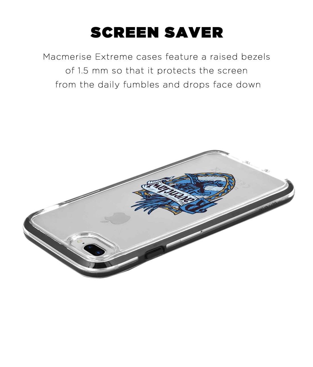 Crest Ravenclaw - Extreme Phone Case for iPhone 8 Plus