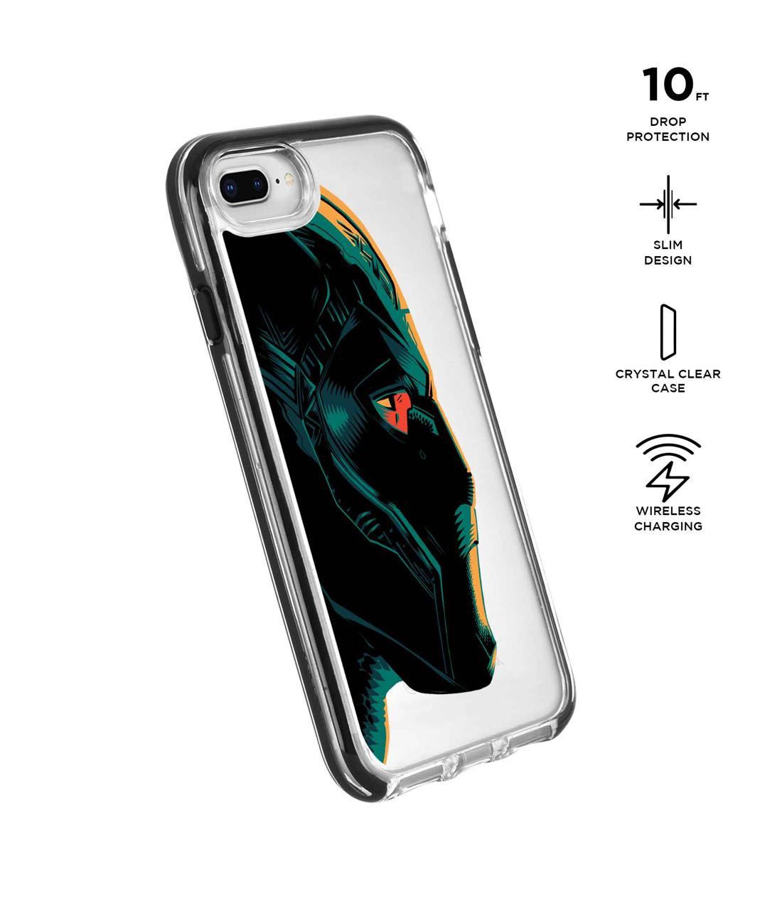 Illuminated Black Panther - Extreme Phone Case for iPhone 8 Plus