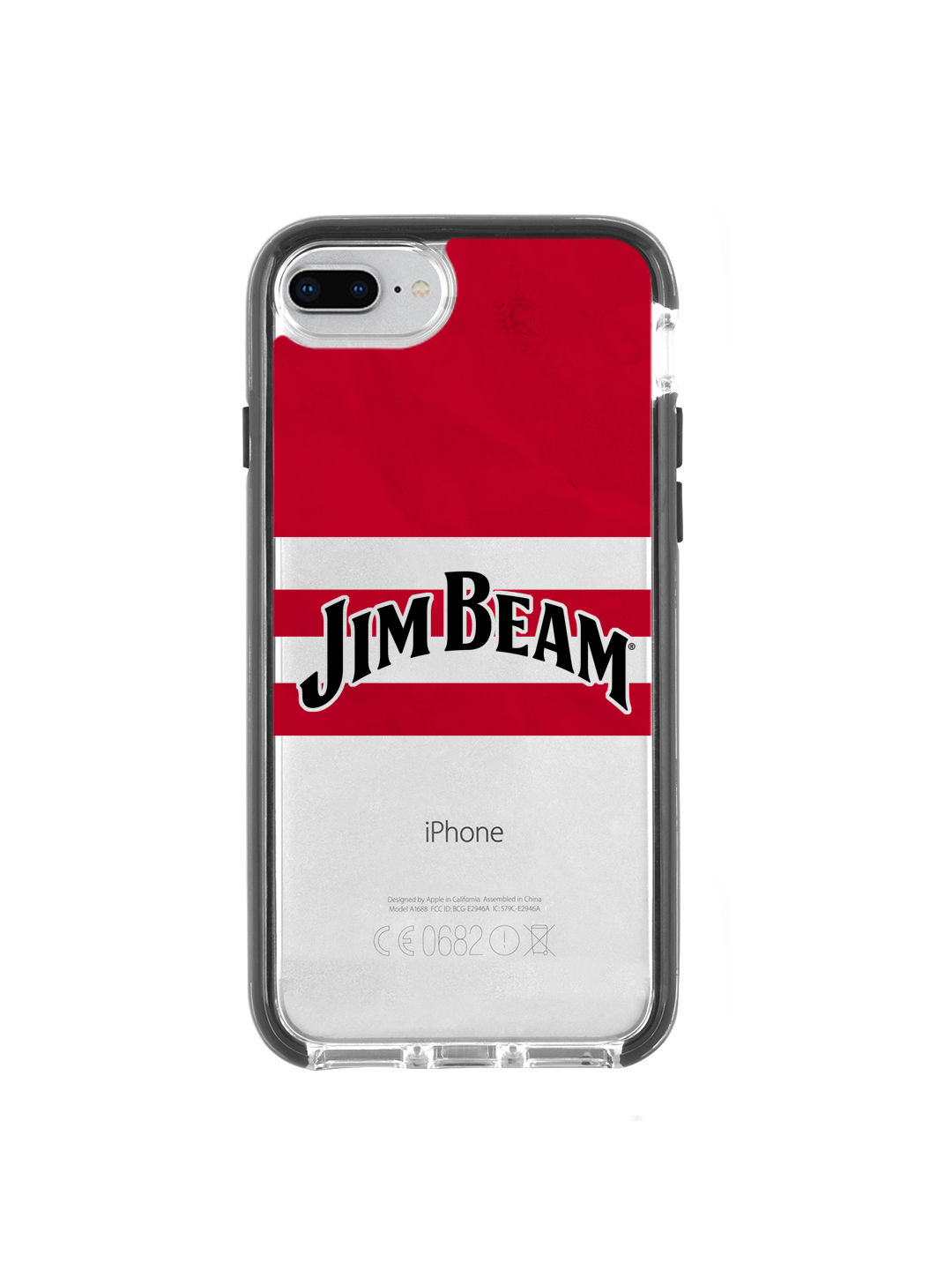 Jim Beam Red Stripes - Shield Case for iPhone 8 Plus