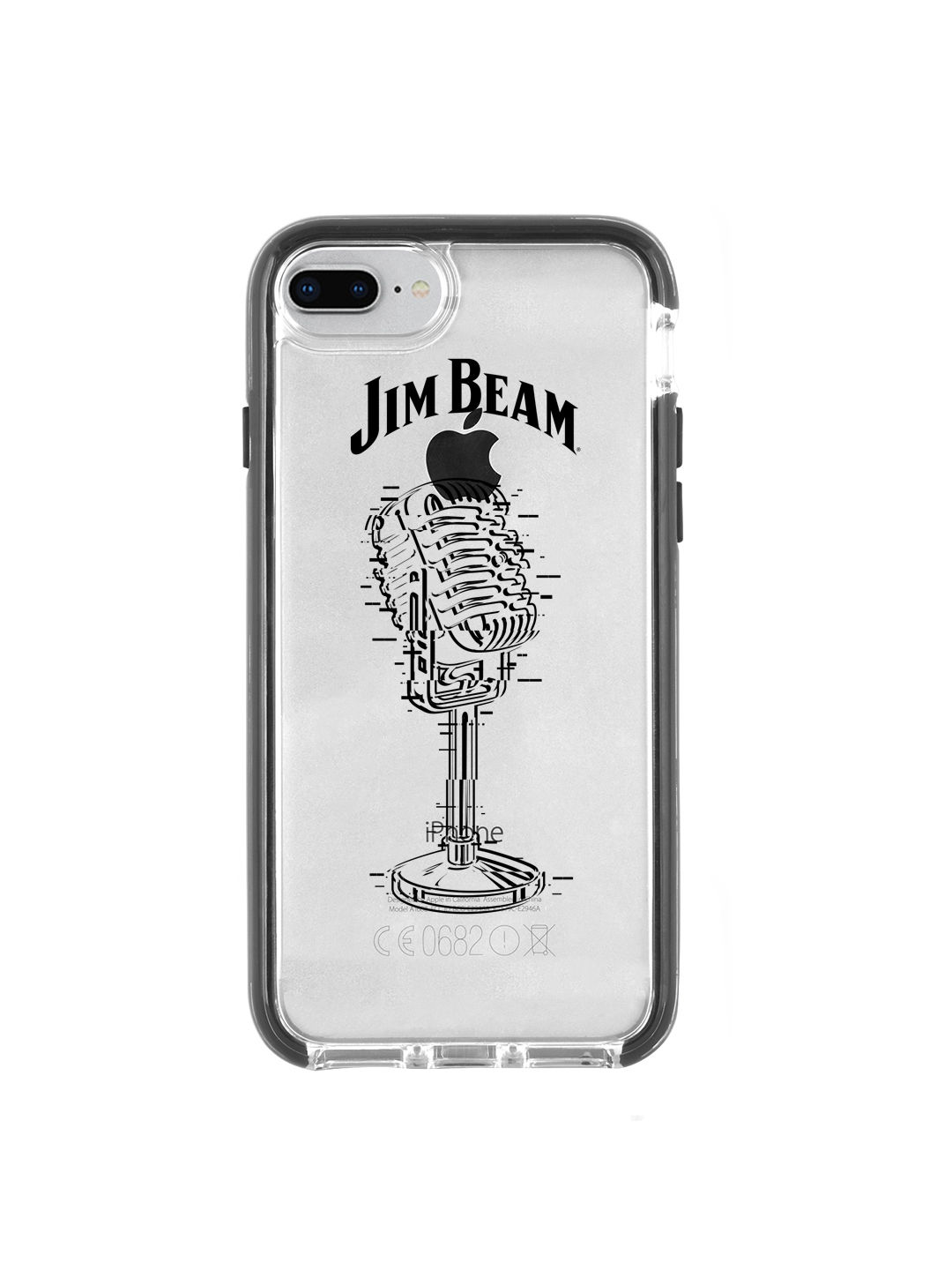 Jim Beam Retro Mic - Shield Case for iPhone 8 Plus