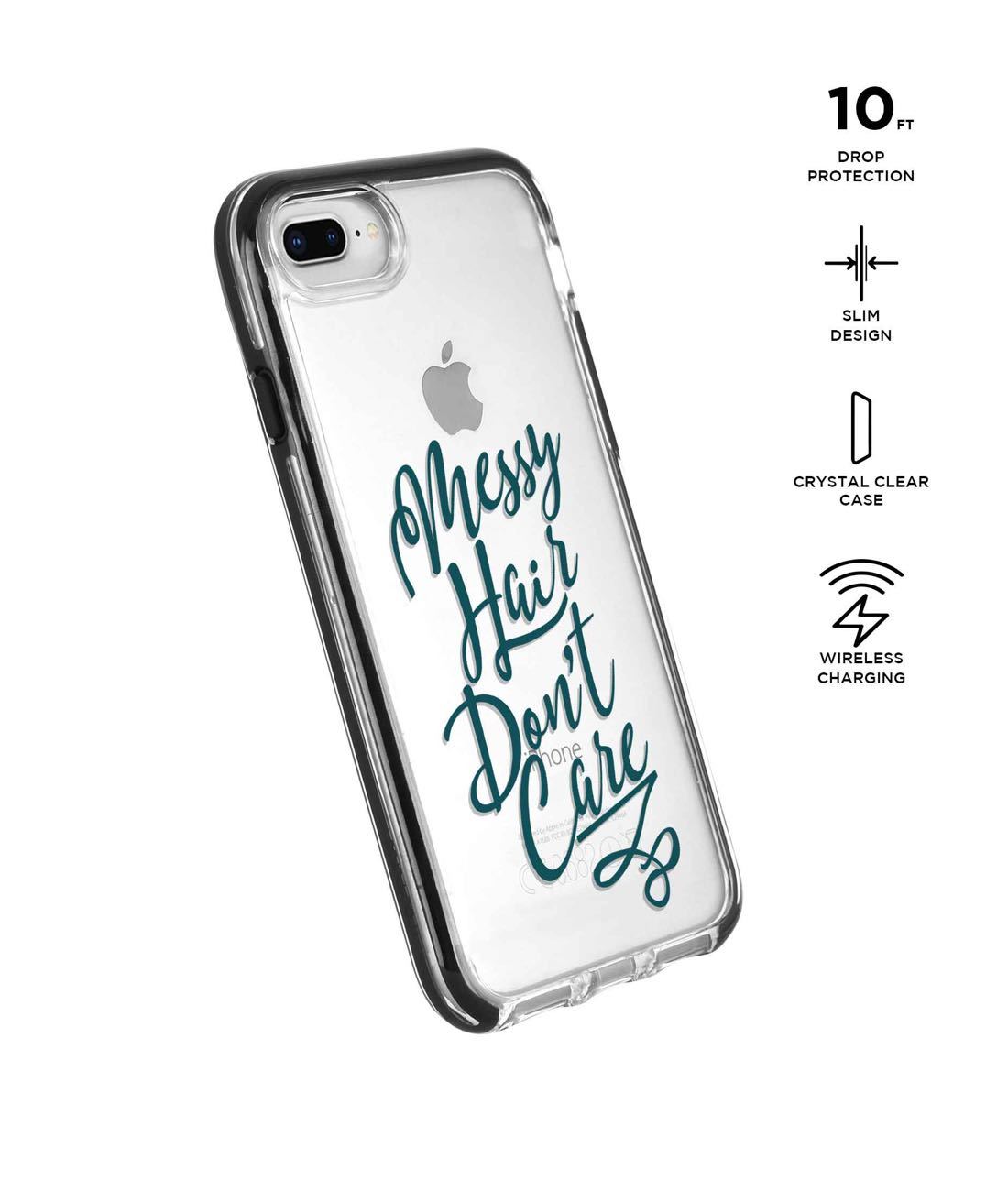 Messy Hair Dont Care - Extreme Phone Case for iPhone 8 Plus