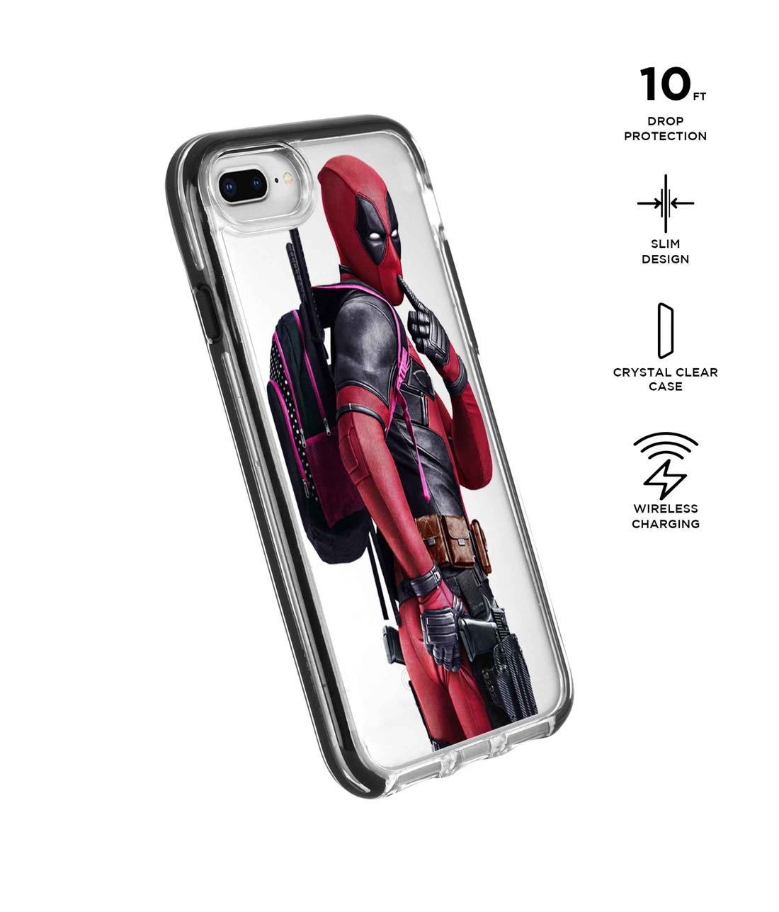 Smart Ass Deadpool - Extreme Phone Case for iPhone 8 Plus