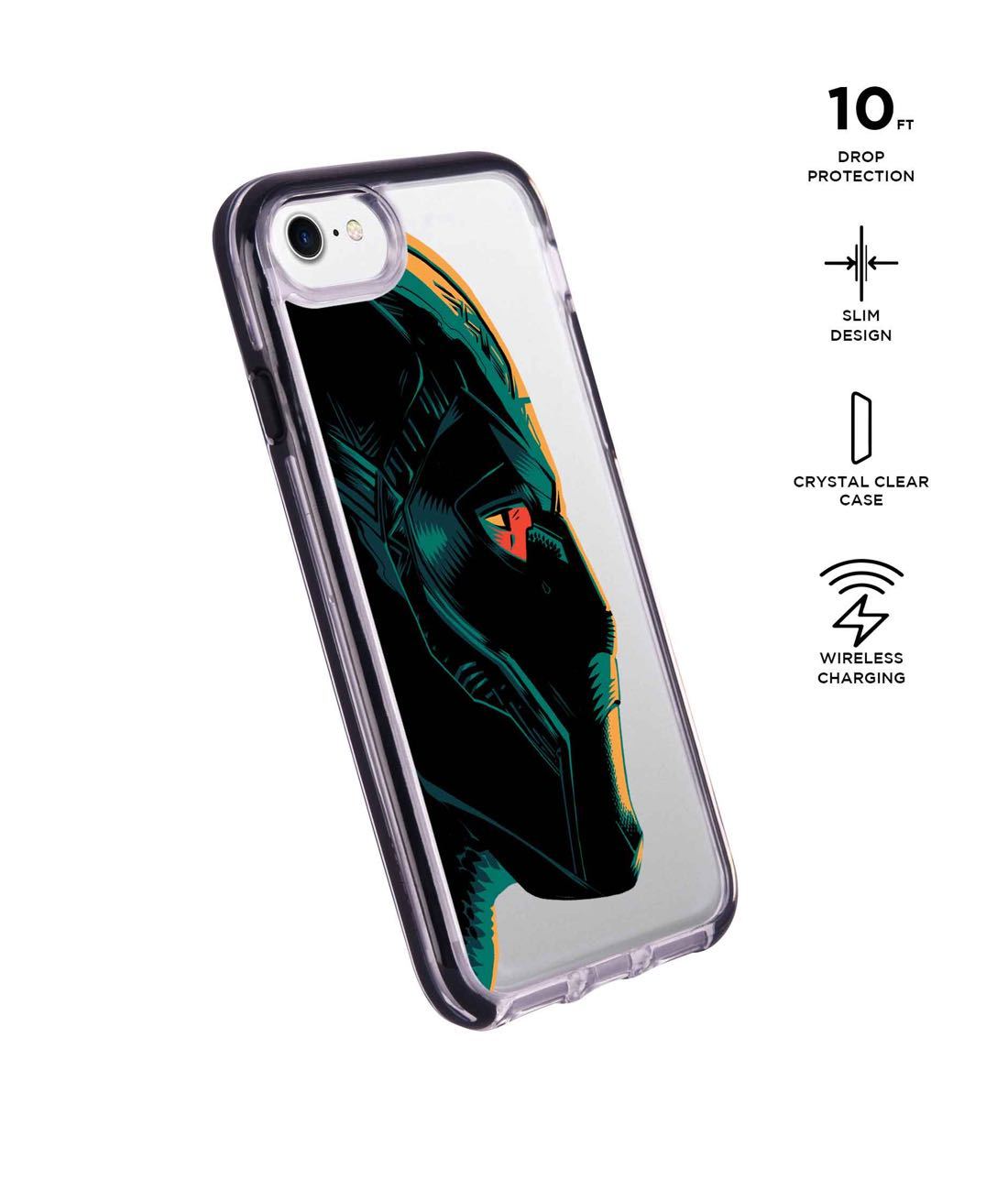 Illuminated Black Panther - Extreme Phone Case for iPhone 7