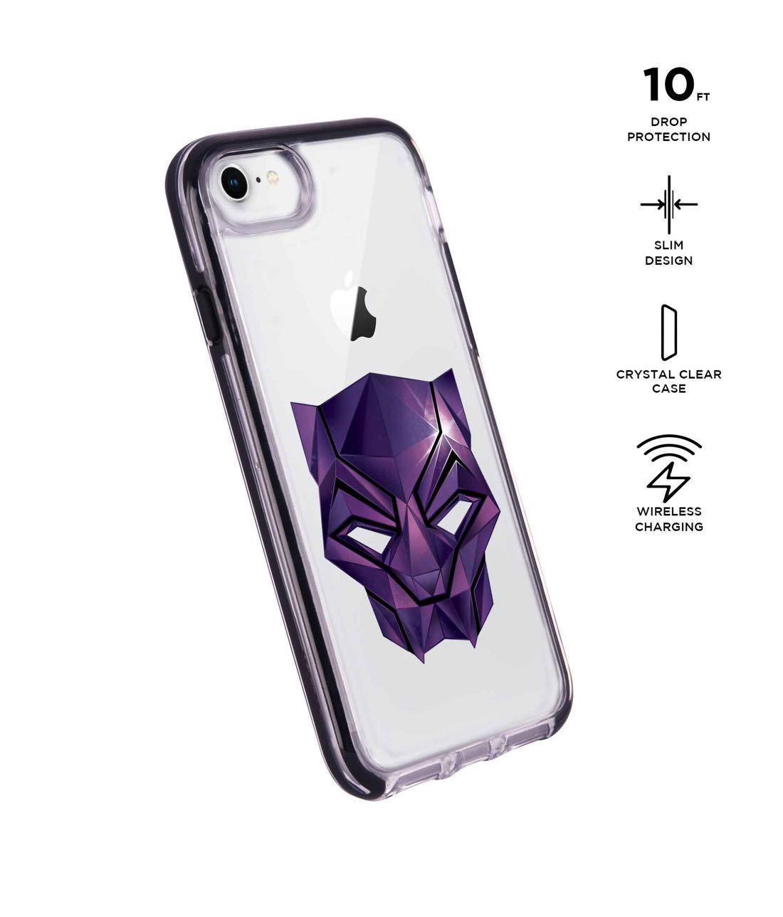 Black Panther Logo - Extreme Phone Case for iPhone 8