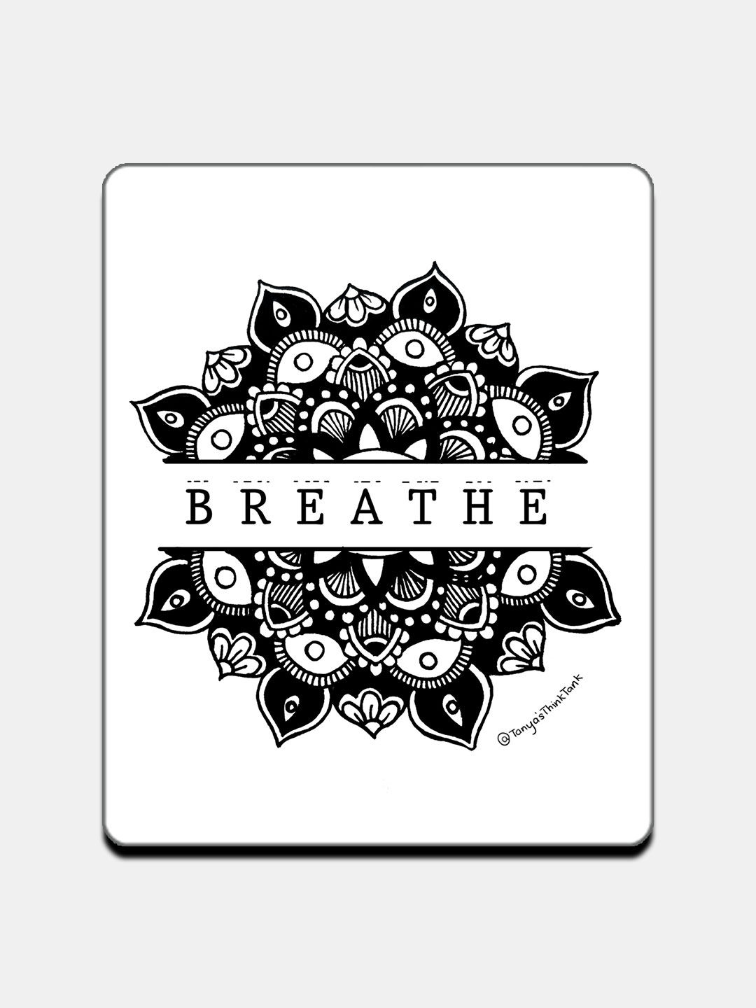 Buy Breathe White - Fridge Magnets Fridge Magnets Online