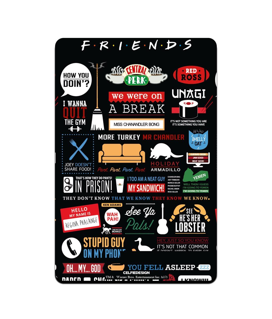 Friends Infographic - Fridge Magnets