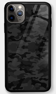 Buy Camo Army Black - Glass Phone Case for iPhone 11 Pro Max Phone Cases & Covers Online
