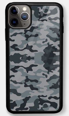 Buy Camo Gun Metal - Glass Phone Case for iPhone 11 Pro Max Phone Cases & Covers Online