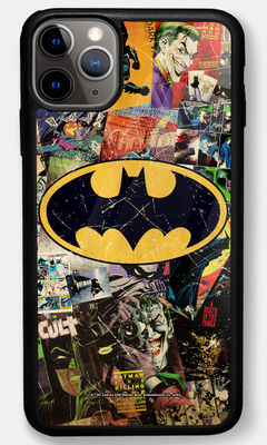 Buy Comic Bat - Glass Phone Case for iPhone 11 Pro Phone Cases & Covers Online