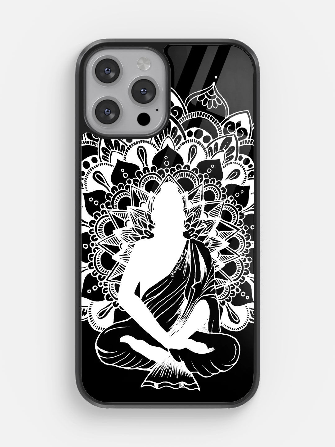 Buy Buddha Mandala White - Glass Phone Case for iPhone 12 Pro Max Phone Cases & Covers Online