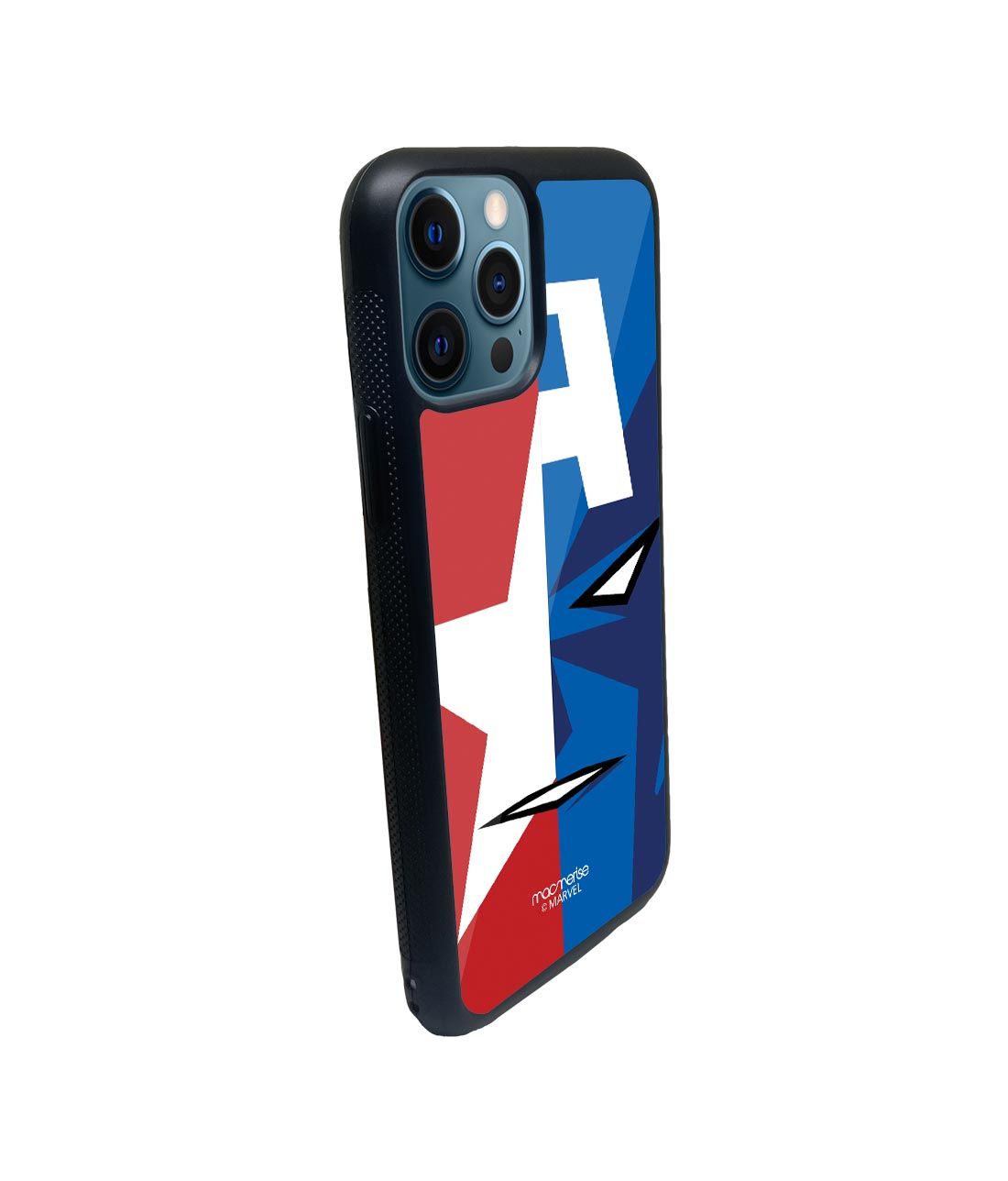 Face Focus Captain America - Glass Case for iPhone 12 Pro Max