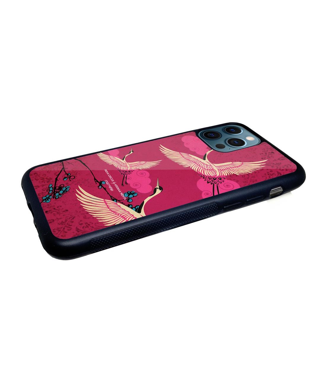 Flying flamingoes - Glass Case for iPhone 12 Pro Max