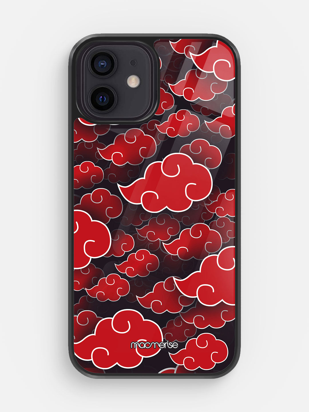 Capinha para celular iPhone 12 Mini Naruto - Nuvens Akatsuki - Gocase