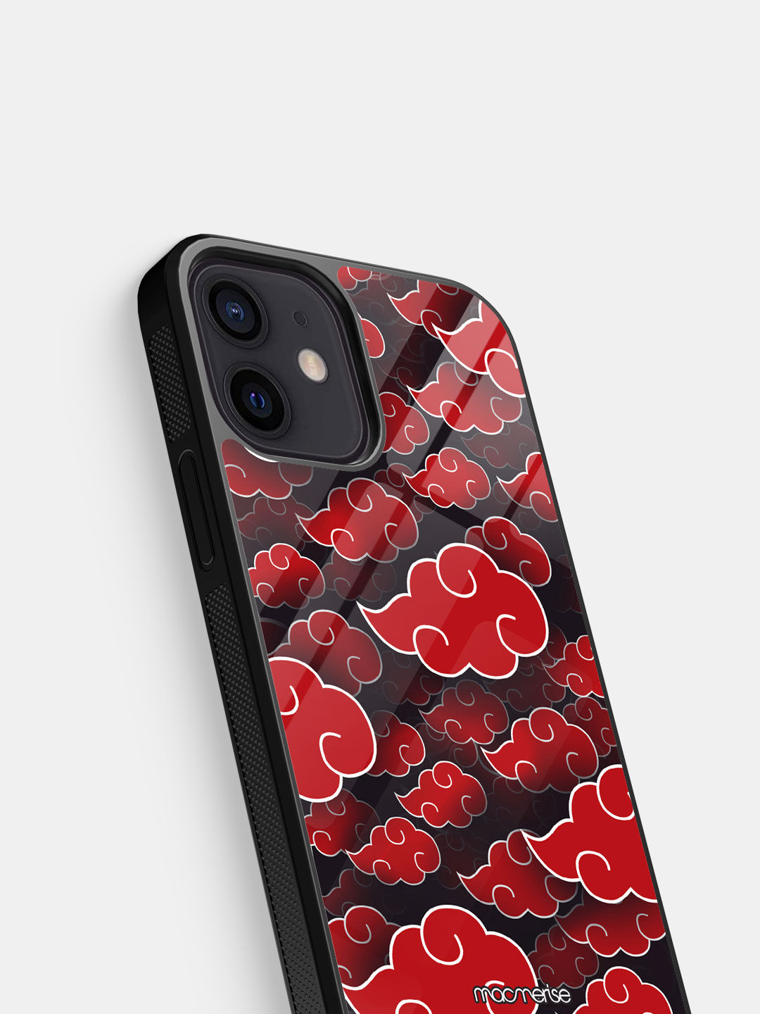 Capinha para celular iPhone 12 Mini Naruto - Nuvens Akatsuki - Gocase