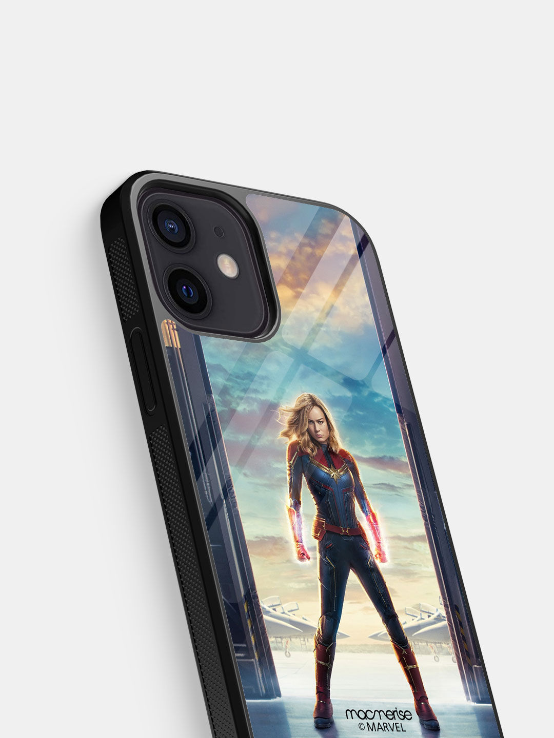 Buy Captain Marvel Poster Macmerise Glass Case for iPhone 12 Mini