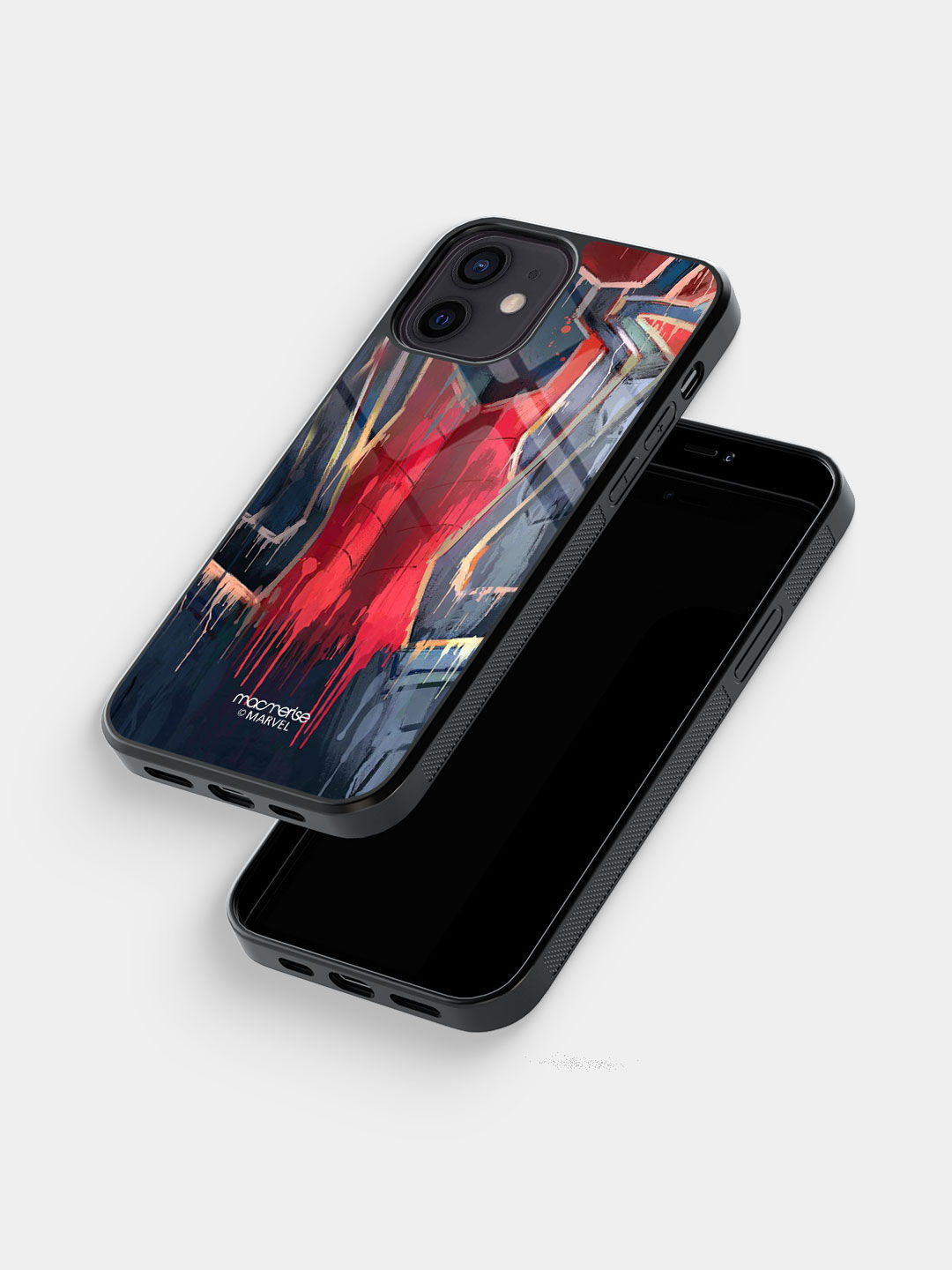 Grunge Suit Spidey - Glass Case For iPhone 12 Mini