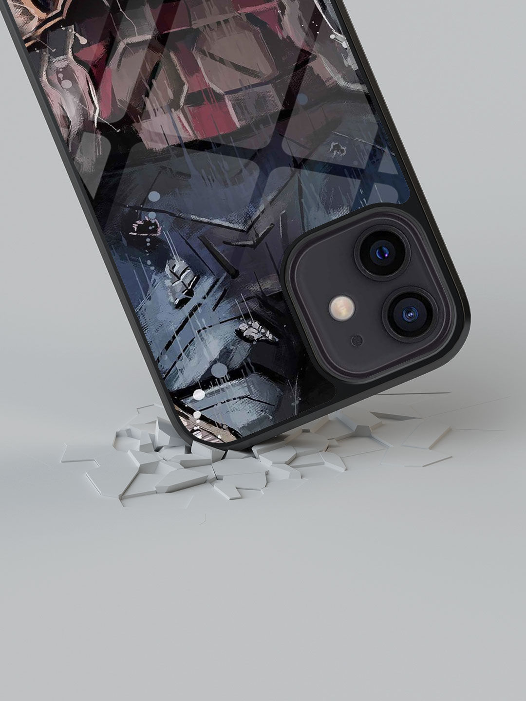 Grunge Suit Steve - Glass Case For iPhone 12 Mini