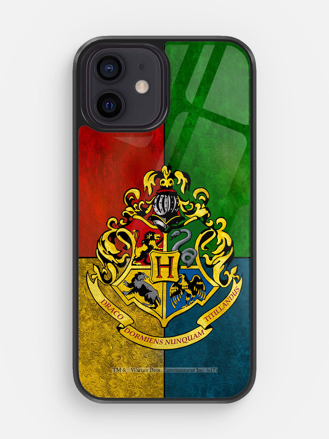 Hogwarts Sigil - Glass Case For iPhone 12 Mini