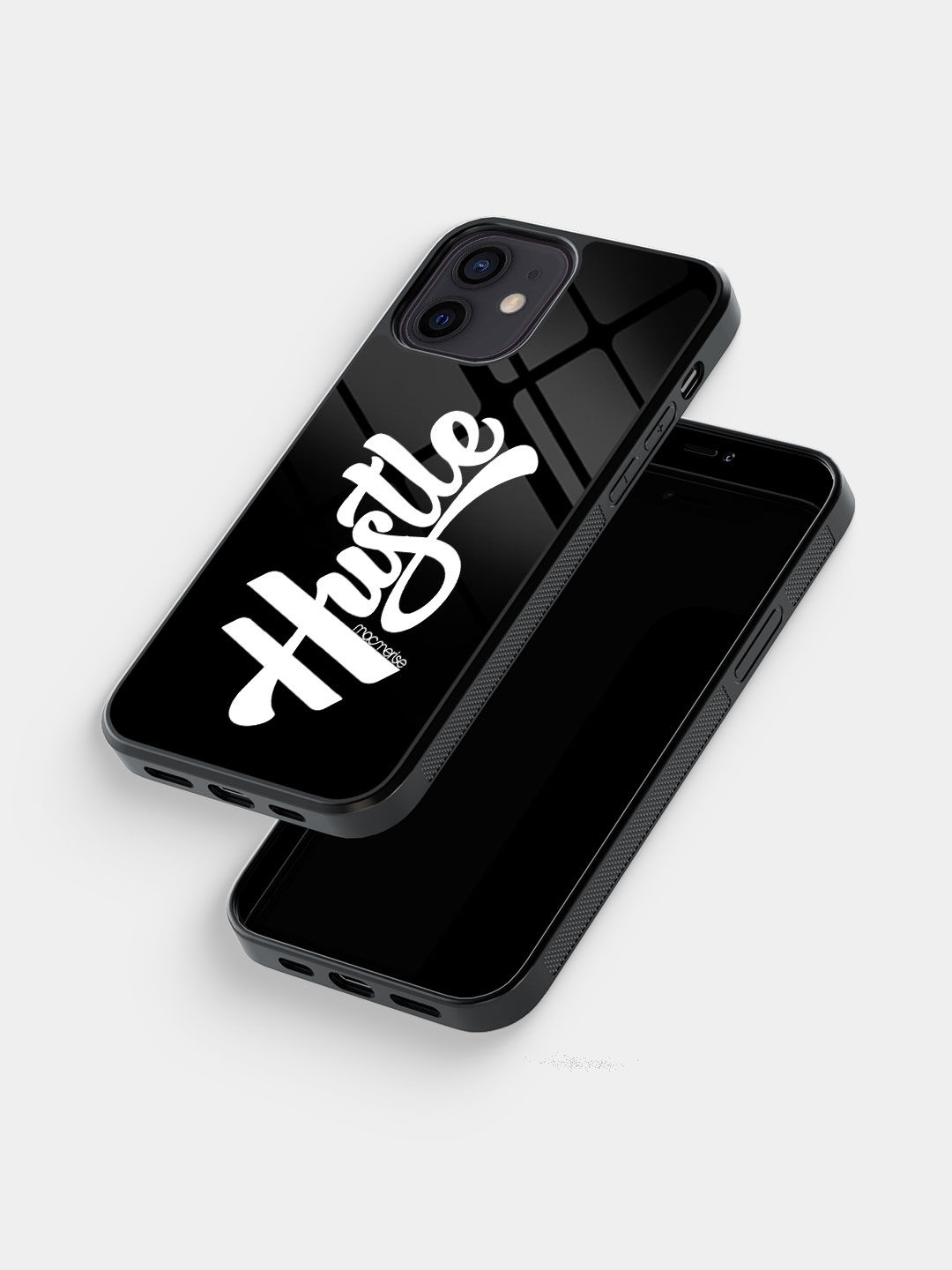 Hustle Black - Glass Case For iPhone 12 Mini