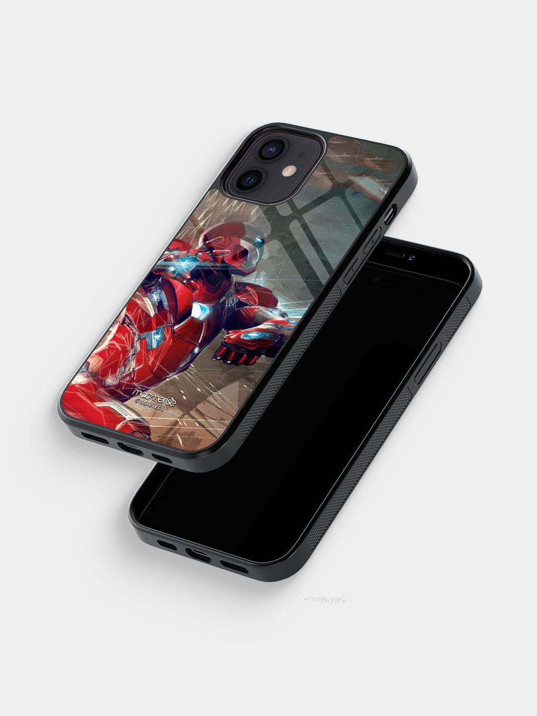 Ironman Attack - Glass Case For iPhone 12 Mini
