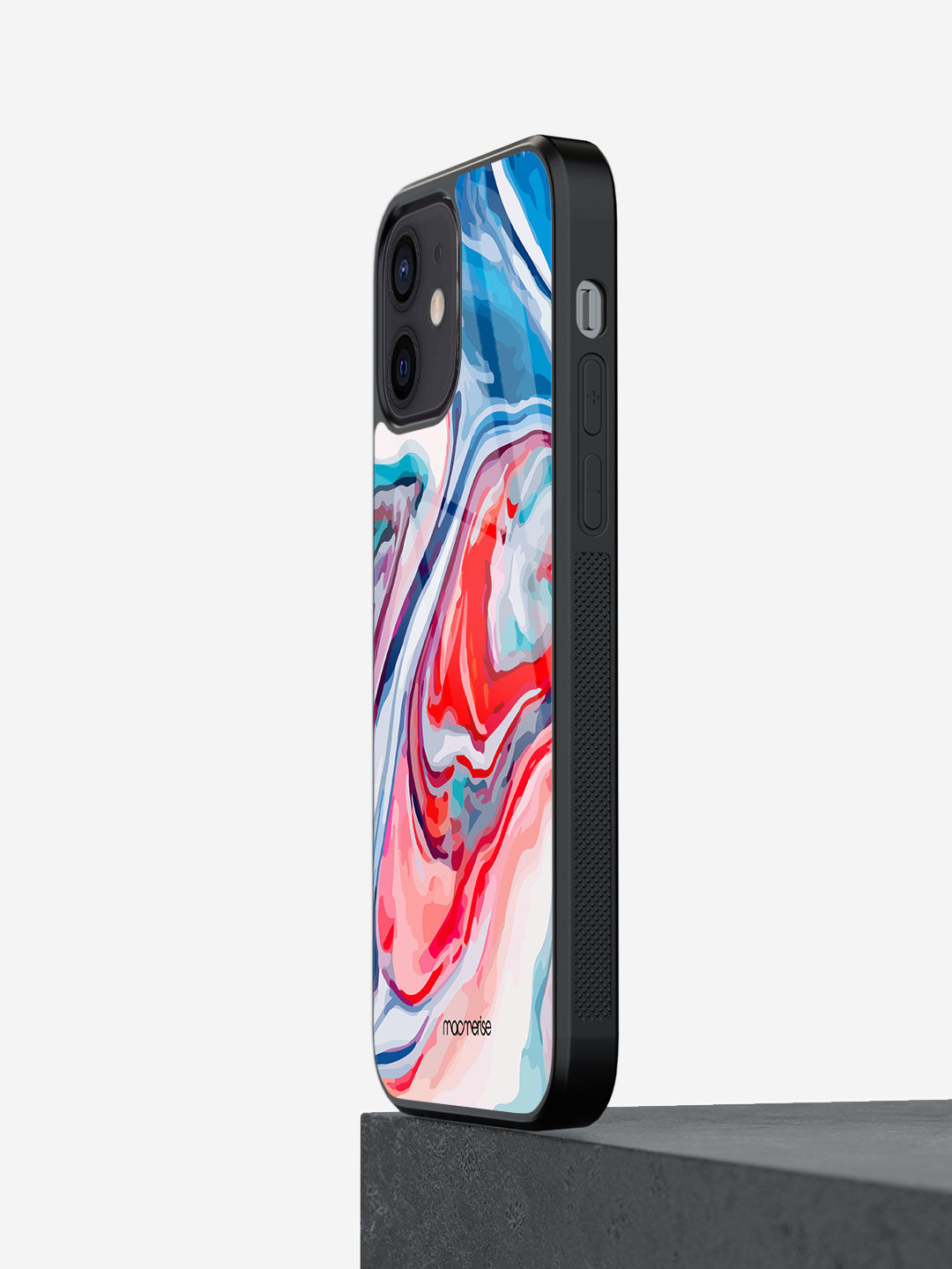 Liquid Funk Blue - Glass Case For iPhone 12 Mini