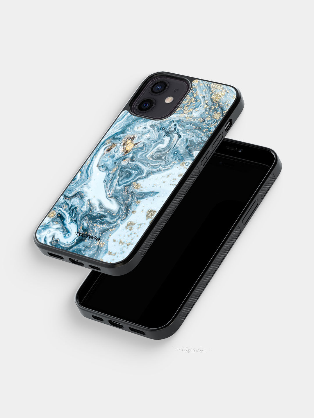 Marble Blue Macubus - Glass Case For iPhone 12 Mini