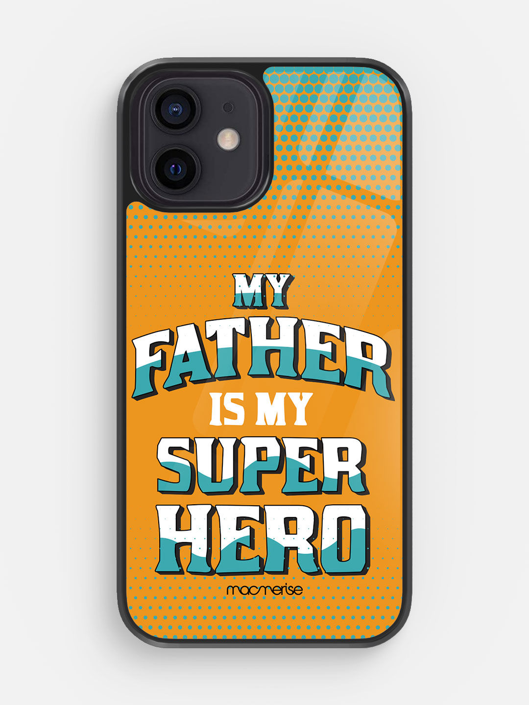 My Father My Superhero - Glass Case For iPhone 12 Mini