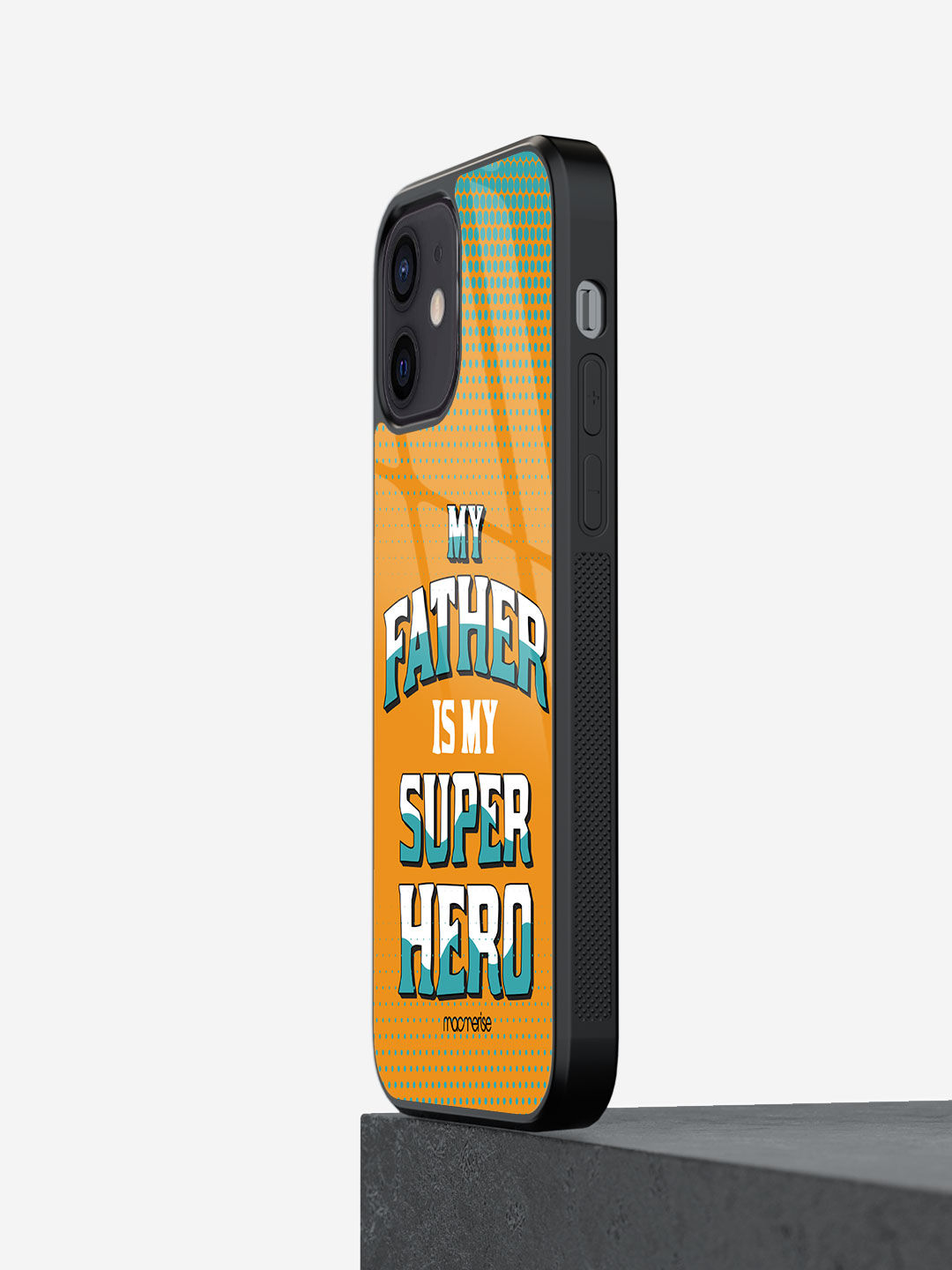 My Father My Superhero - Glass Case For iPhone 12 Mini