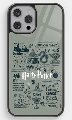 Buy Harry Potter Infographic Grey - Glass Case For iPhone 12 Pro Phone Cases & Covers Online