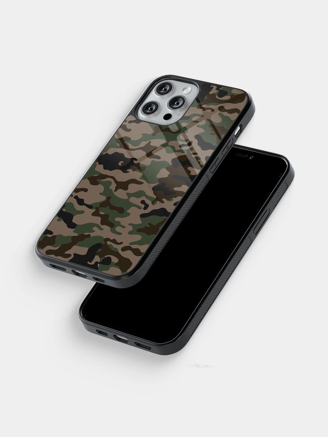 Camo Military - Glass Case For iPhone 13 Pro Max