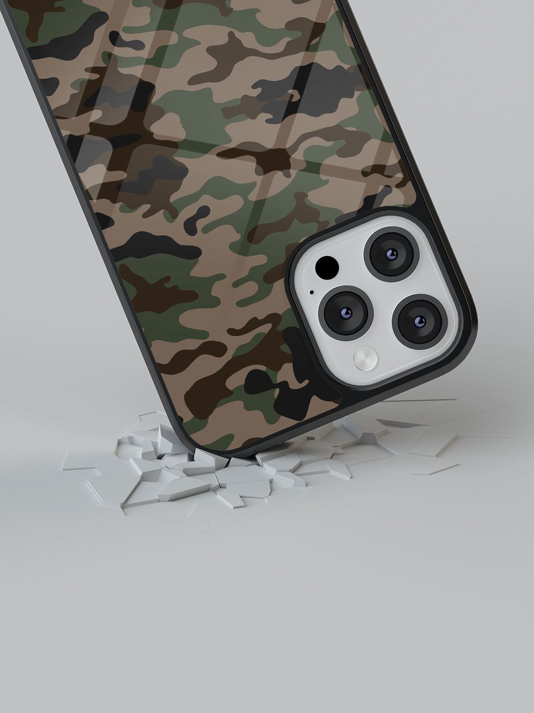 Camo Military - Glass Case For iPhone 13 Pro Max